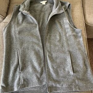 Natural Reflections Heather Gray Fleece Vest